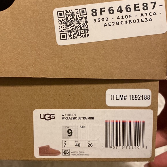 Brand new UGG classic ultra mini sand boots - Picture 5 of 5